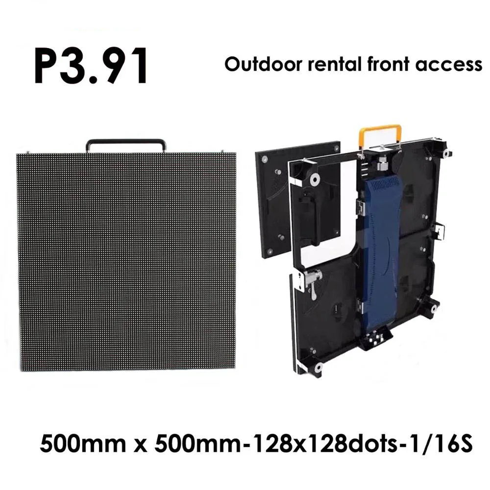 500mm x 500mm Stacking Installation Led Screen Indoor Outdoor Use P3.91 P4.81P2.6P2.976 Rental Led Display