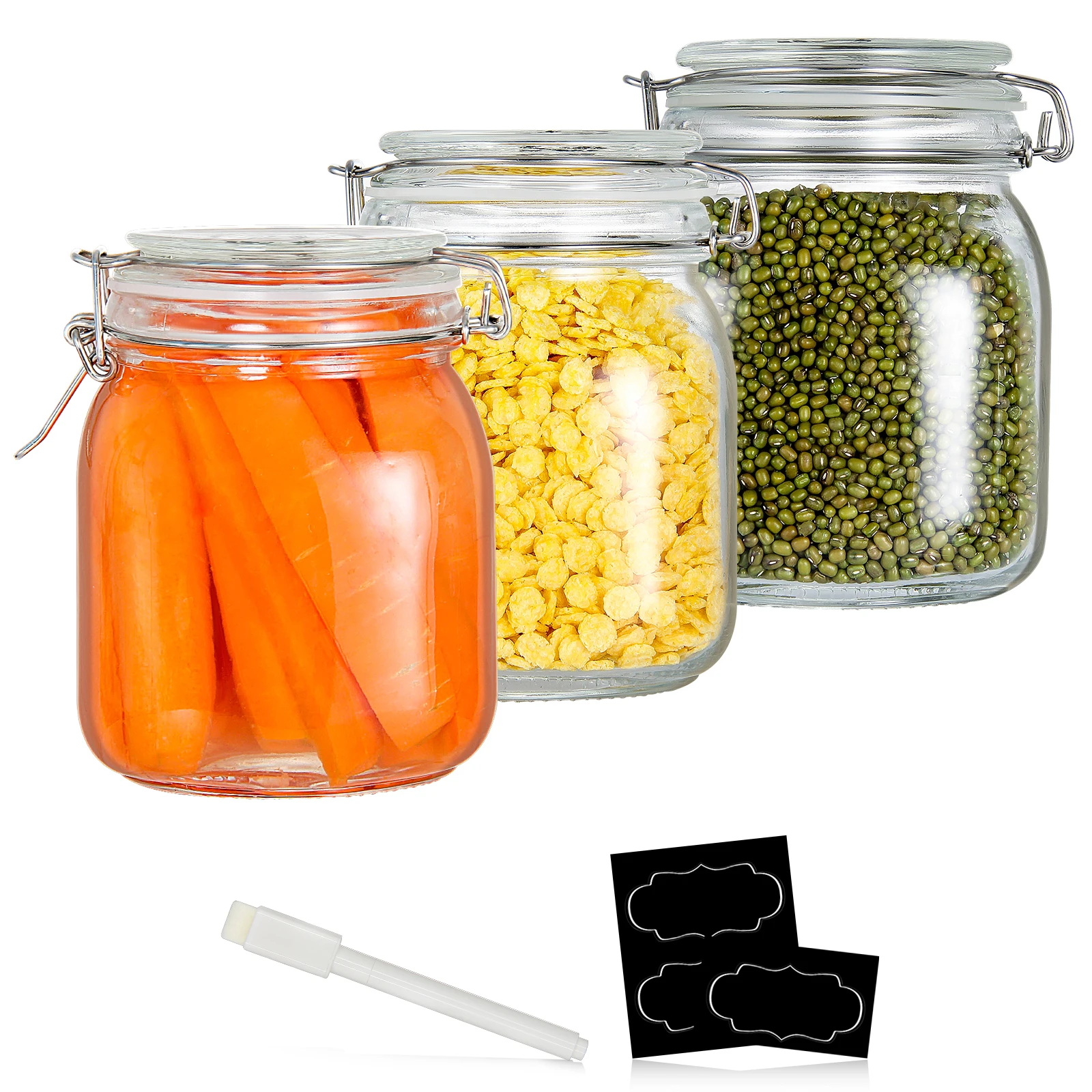 Круглая воздухонепроницаемая стеклянная банка с крылом герметичные прокладки резиновые для консервов маринованных овощей