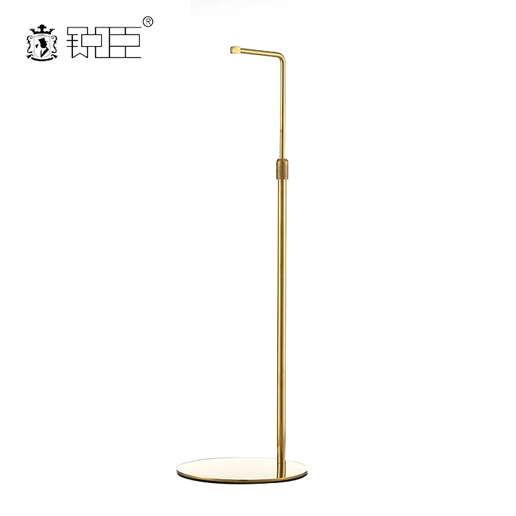 Bag Store Exquisite Gold Metal Adjustable Handbag Stand Holder Display Rack Bag Hanger for Retail Store