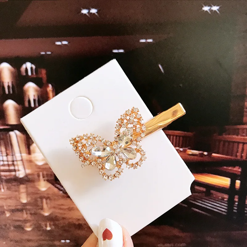 Rhinestone Hairpin Temperament Bangs Clip Side Clip Hair Accessories Side Clip