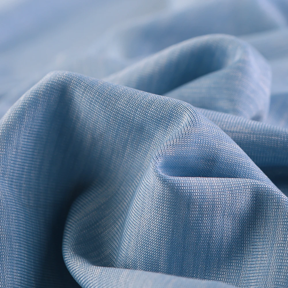 new product cool feel nylon and viscose polyester woven fabric bedsheet linen set