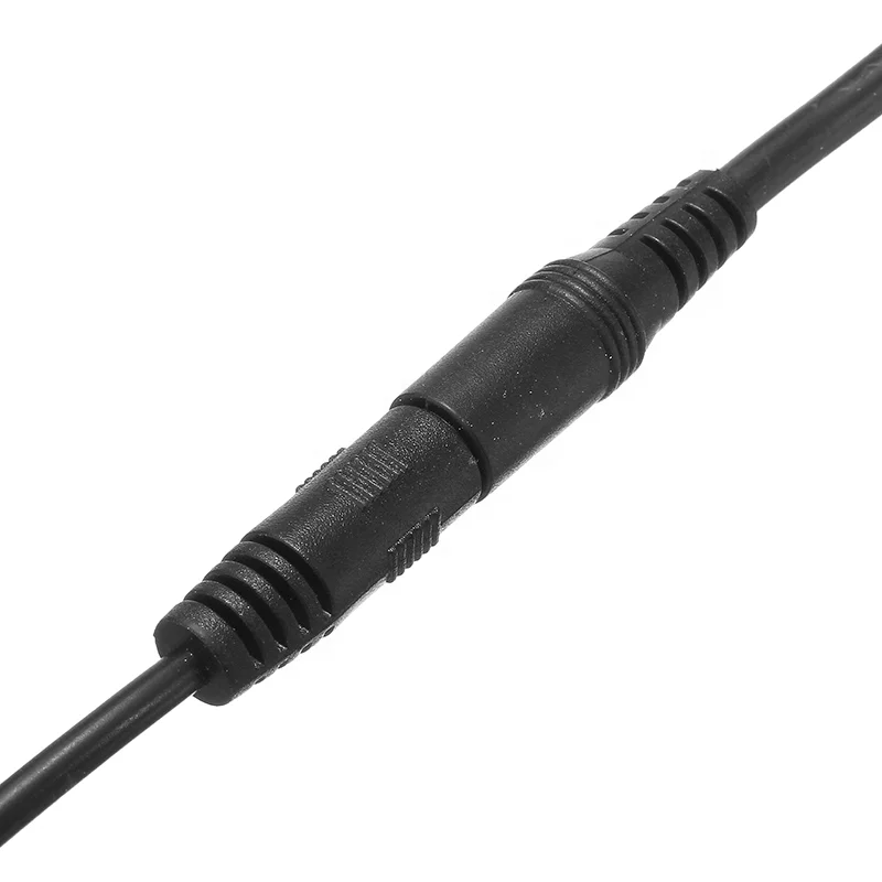 Зарядная панель с двумя USB-портами черная круглая синим светодиодом и адаптером питания 5 В 2 А для дивана подъема кровати