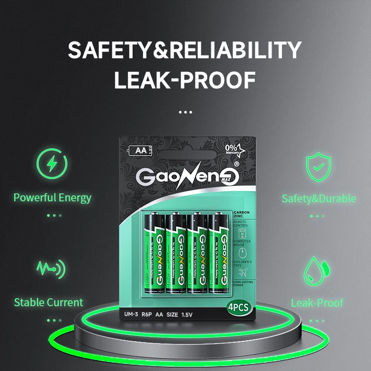 Factory Primairy super heavy duty 1.5V battery r6p um3 aa battery dry cell battery