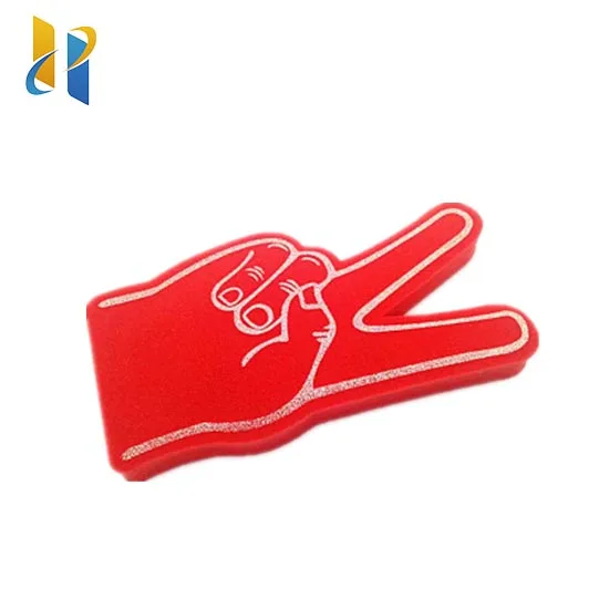 2024 custom Professional Big EVA/Sponge Foam Cheering Foam hand Custom Logo foam finger
