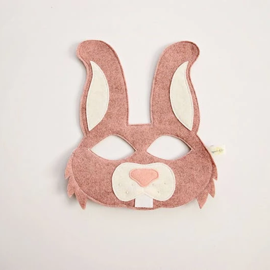 Lovely Rabbit Mask Christmas Felt Party decoration felt animal face mask for kids