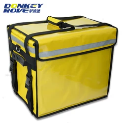 Aluminum foil inner 1680D outer material pizza thermal insulation delivery bag factory customized