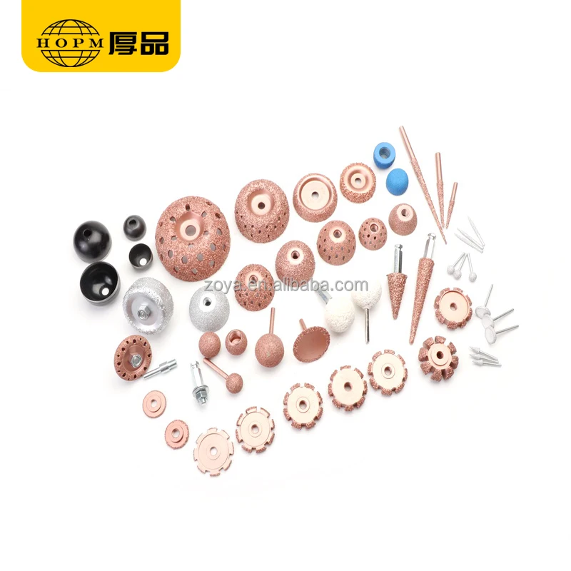 Diameter 45MM Spherical Grinding Tool White Fused Alumina Grinding Wheel Tyre Repair Tool for Pneumatic Grinder