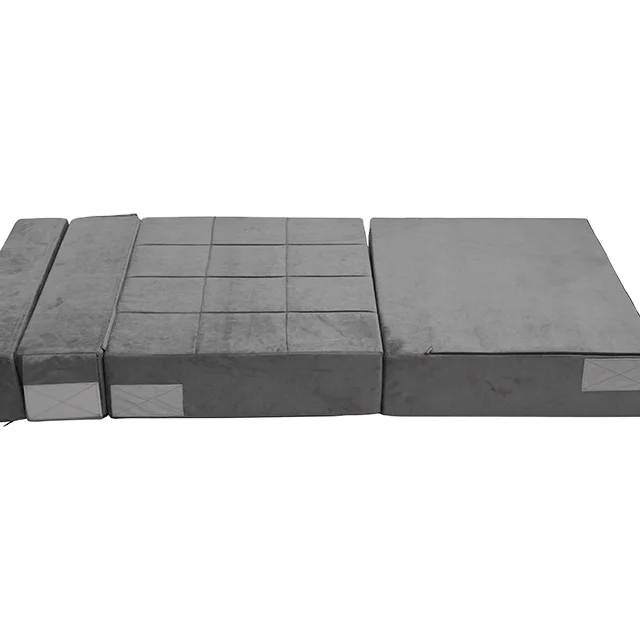 oem accept sofa cum bed factory price folding living room furniture tri fold mattress