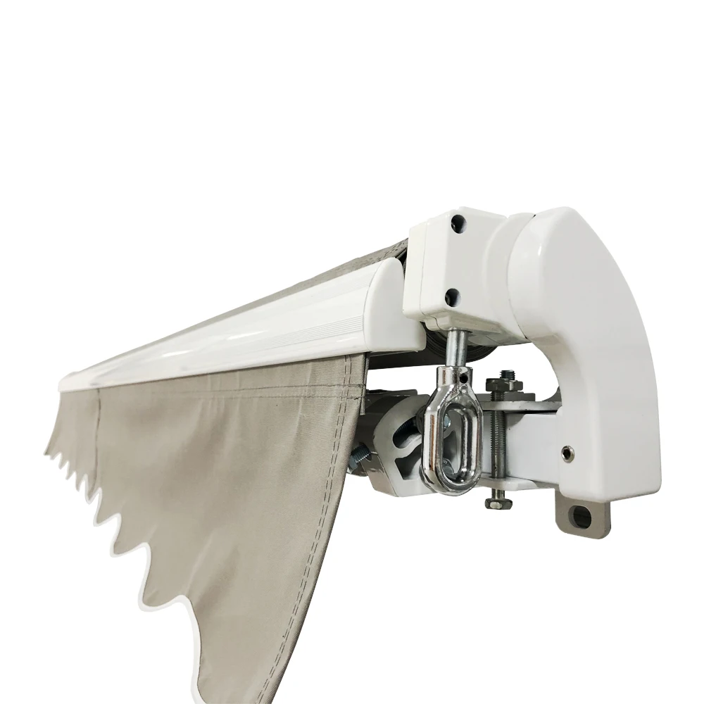 Motorized Full Cassette Waterproof UV-Resistant Outdoor Sun Shelter Alu Patio Balcony Window Door Cheap Retractable Awnings