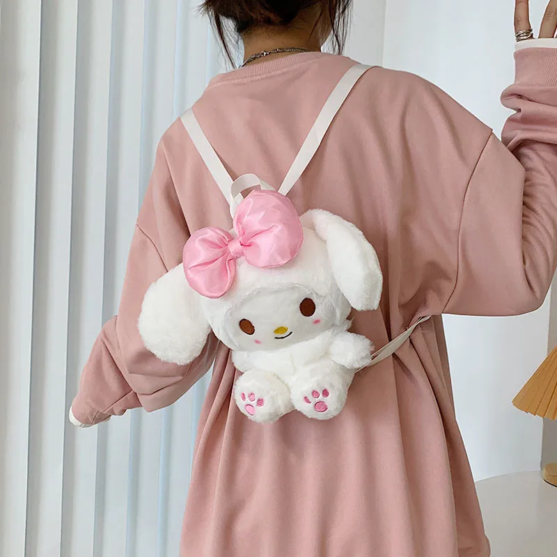 Comfort new Japanese doll pink cartoon plush backpack backpack