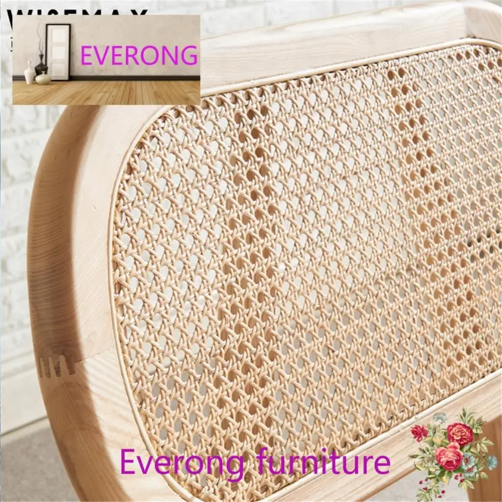 High quality wooden restaurant garden line cafe hotel dining rattan wicker bistro chair for sale