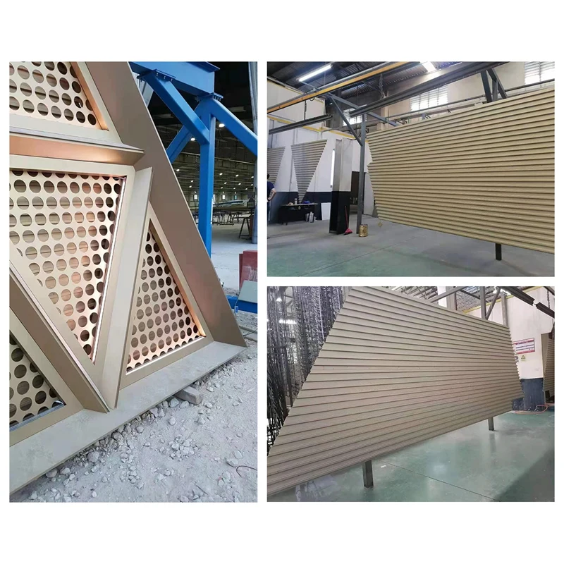 Aluminum Cladding Panel Facade Decorative Perforated Laser Cutting Sheet Carved Screen