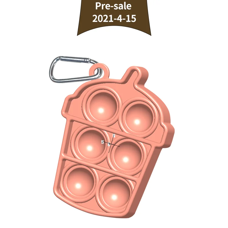 
Pre-sale design fidget key chain mini pop it fidget toy custom push pop bubble small pop it keychain 