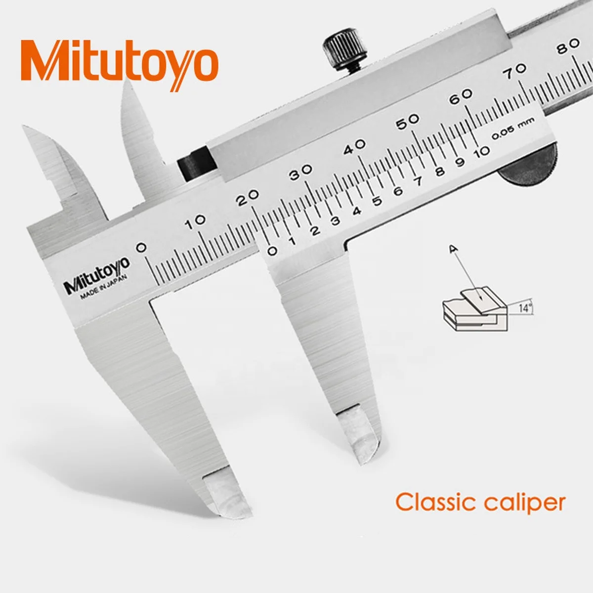 Mitutoyo штангенциркуль 530-118/0-200 мм/0 02 мм с нониусом из нержавеющей стали глубины внутри и снаружи шаг измерения метрический