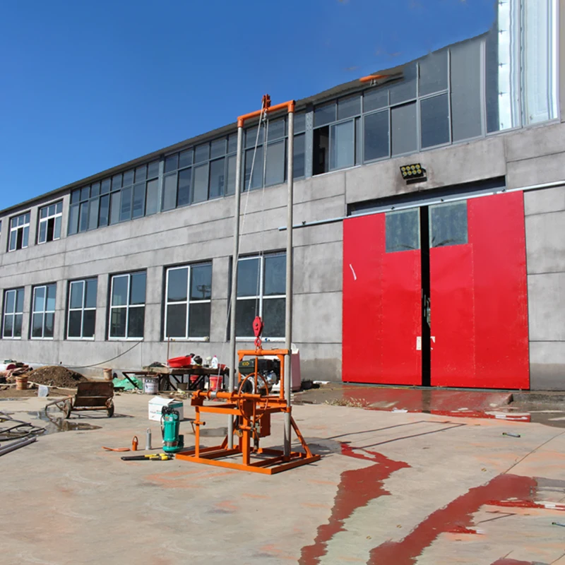 Hot sale 100 m small water well drilling rig Pipe dredging rig engineering drilling rig