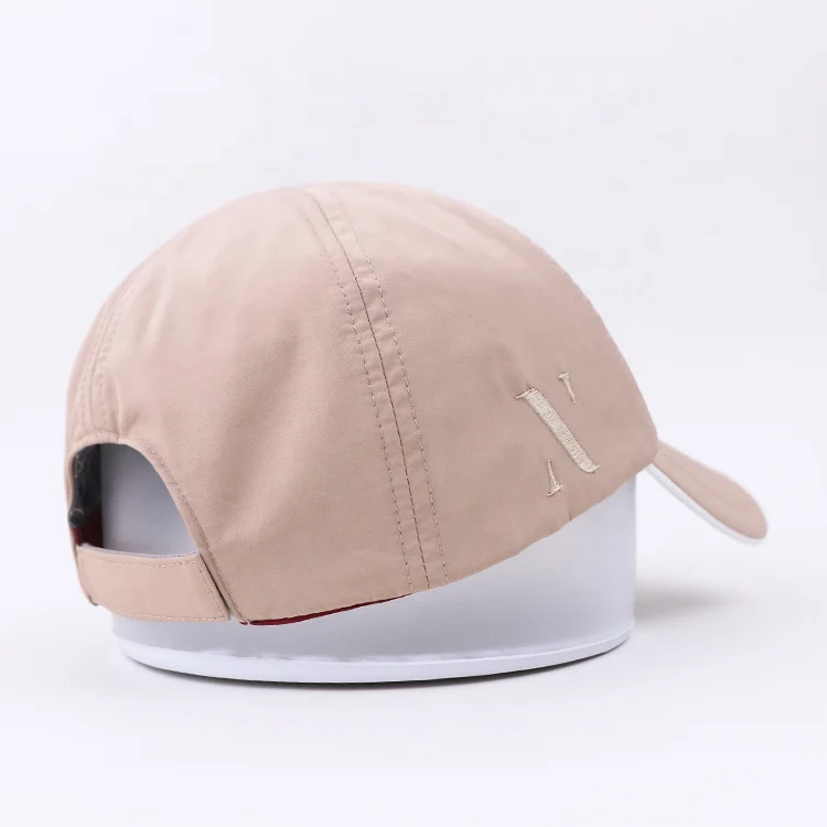 Qianzun sport material active hat side embroidered adjustable quick dry reflective blank 6 panel nylon custom baseball cap