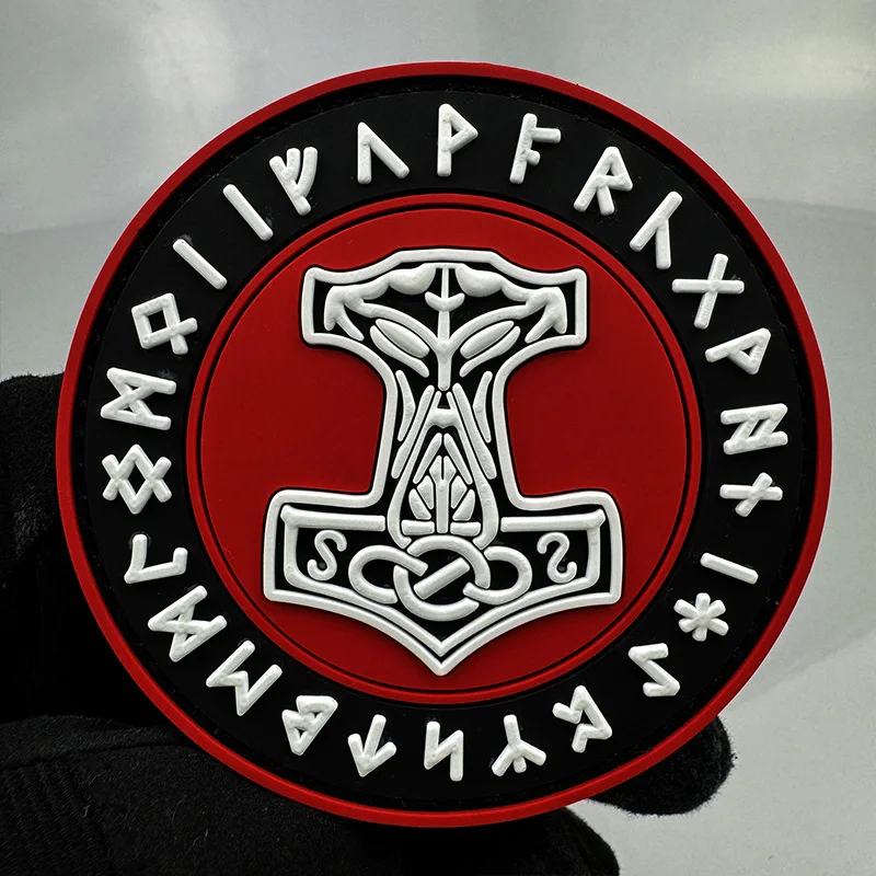 Spot Thor Marvel Odin Raven Norse Mythology Velcro Badge Adhesive Patch PVC