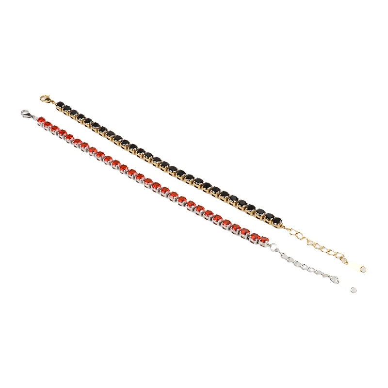 Wholesale Stock Sterling Silver Platinum Plated Hip Hop Bracelet