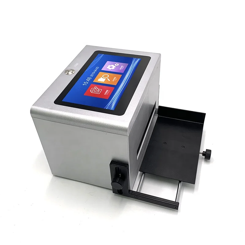 Smart production line for bottle glass carton box QR expiry date numbers text inkjet printer machine