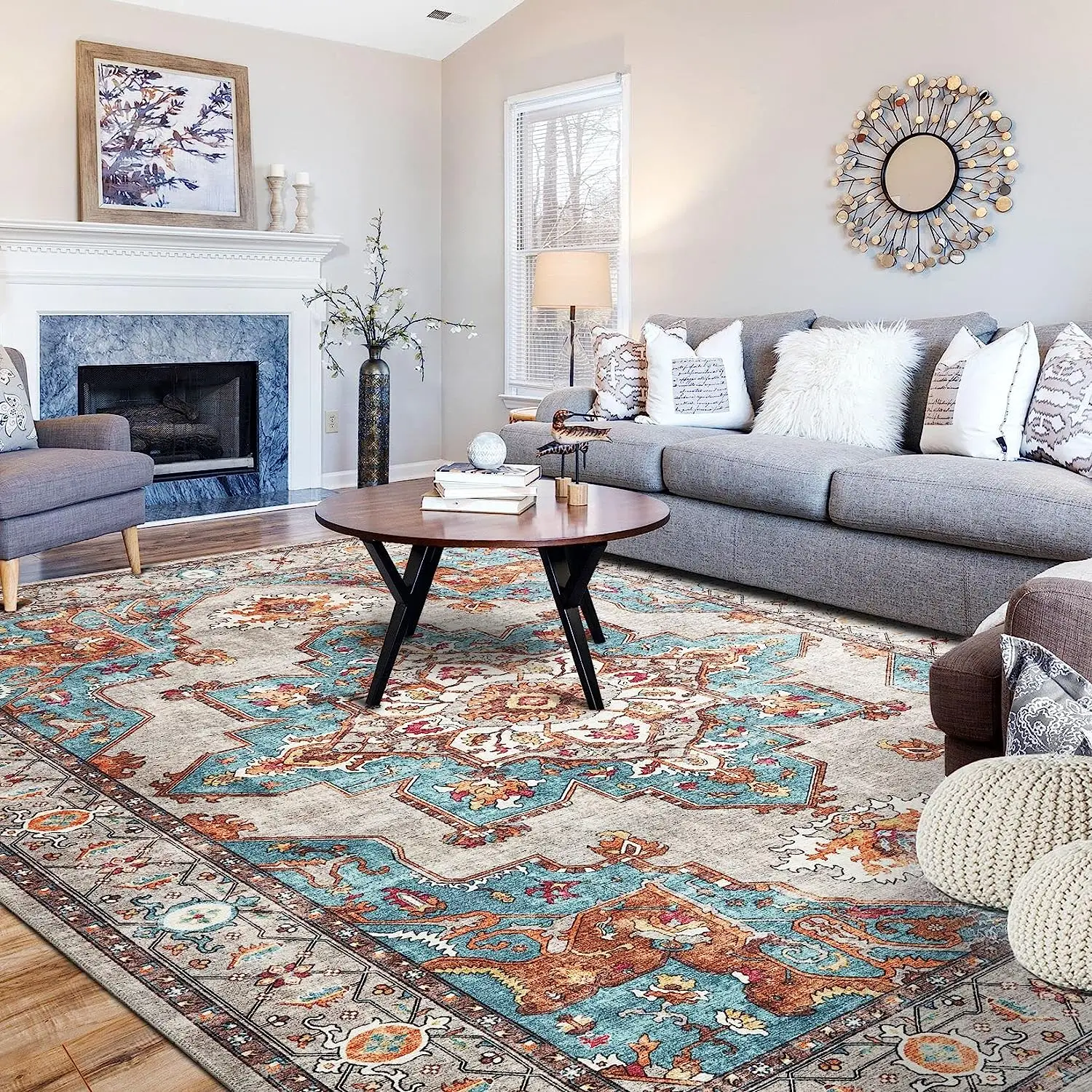 Big 3d printed area rugs centre living room mats carpet boho modern luxury custom design room mat area rugs