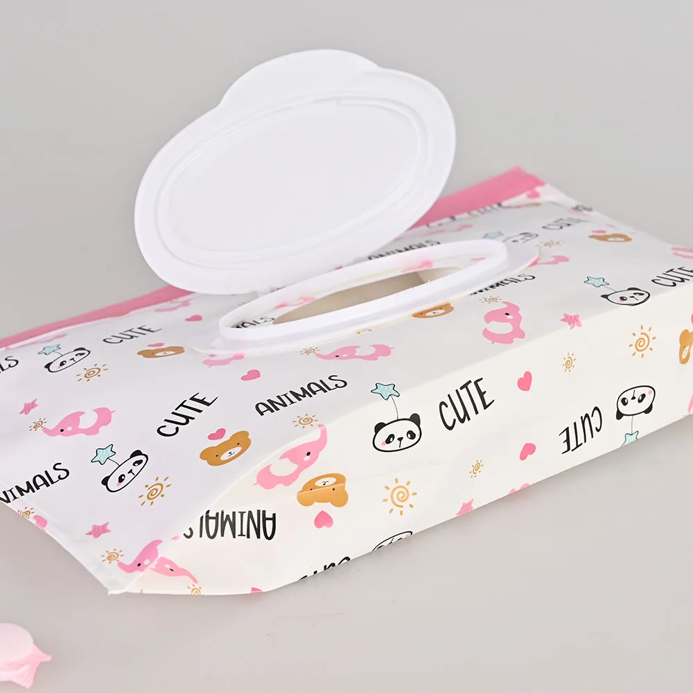Eco Friendly Easy Carry Wipes Container Portable EVA Wet Wipes Flip Extraction Bag