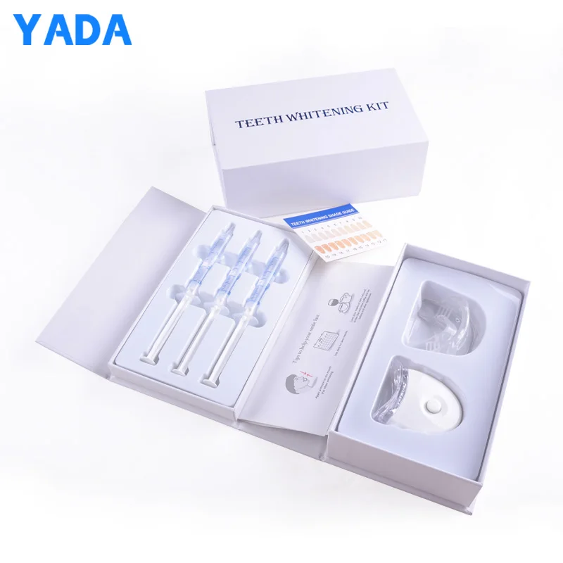Wholesale 16%hp gel pen products device machine private logo teeth whitening led lamp light home kit with other accessories