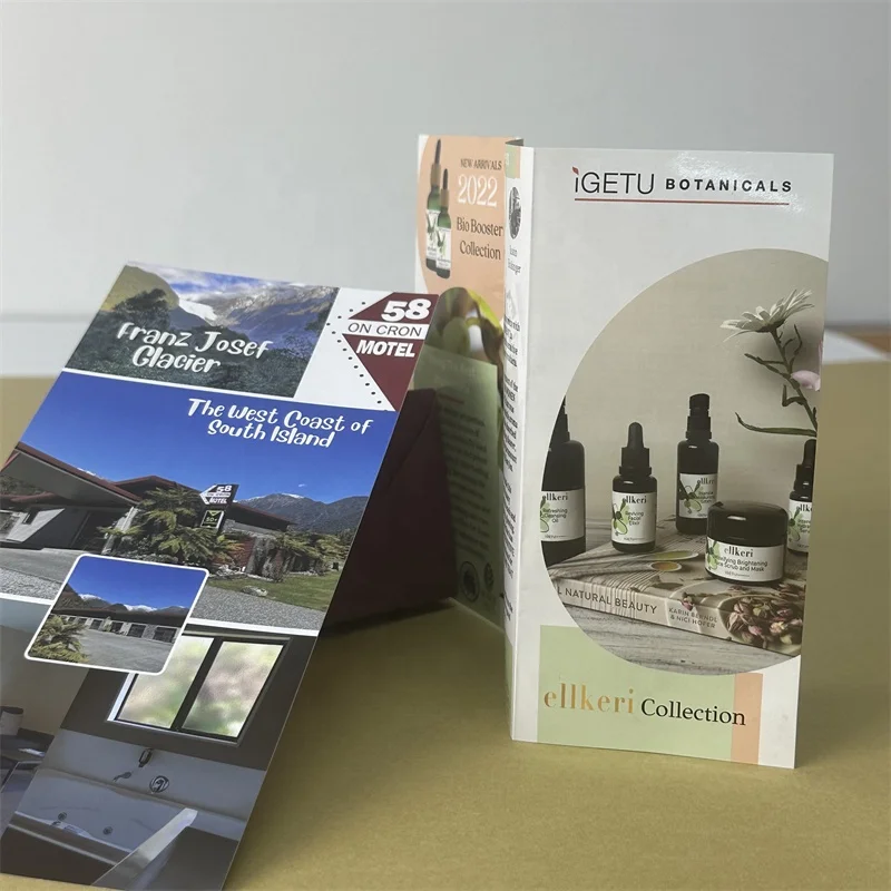 Leaflet printing brush advertising printing single page self-adhesive folding page color page album printing customization