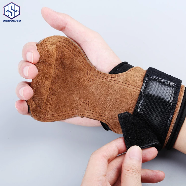 Gymnastic Grips Adjustable Wrist Support for Powerlifting Palm Protectors Pads Weight Lifting Hand Grips