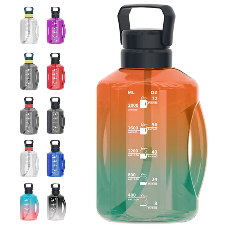 
Bike Water Bottles Capacity Customization 2 Liter Double Wall Cheap Price Frosted 1 Gallon Water Bottle 