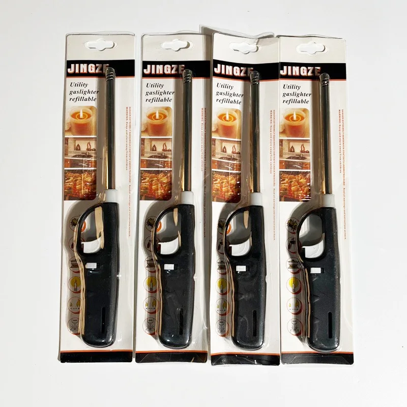 Wholesale Butane Refillable Gas Lighter for Kitchen Multiple Use Jet Torch Lighter Gas With Gift Box