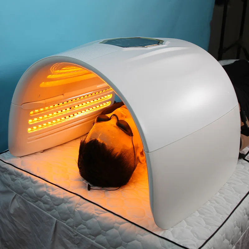 Foldable 4 Color Full Body LED Skin Care Device Spa Capsule Facial and Body LED Cabin LED Red Light Therapy Panel