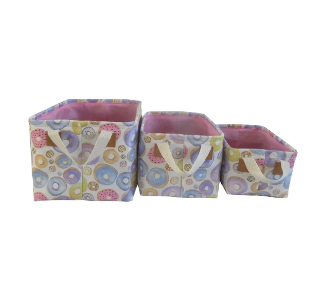 
New design storage canvas fabric laundry storage basket 