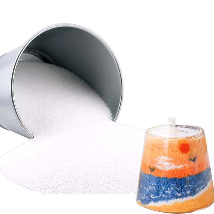 Crystal Natural Scented Candle DIY Pearl Sand Wax Color Granulated Wax For Making Powder Candles With Wicks