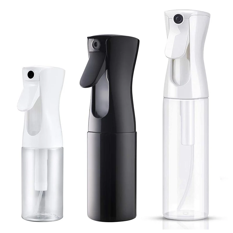 
300ml 500ml 10oz 16oz Continuous Reusable Barber Salon Hair Care PET Plastic Fine Mist Spray Bottle for Sale 