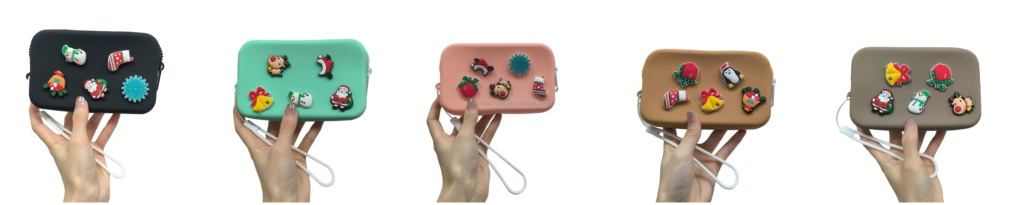 Girls Cute Animal Wallet Small Silicone Bags Custom Cartoon Kids Coin Purse Bulk Wholesale Silicone Coin Purse