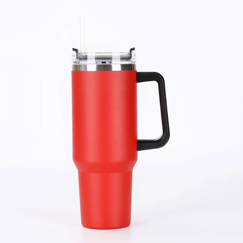 Blank Sublimation 40 Oz 20oz 30oz Travel Sports Tumblers 304 Stainless Steel Double Wall Vacuum Insulation Cup Cooler Can black