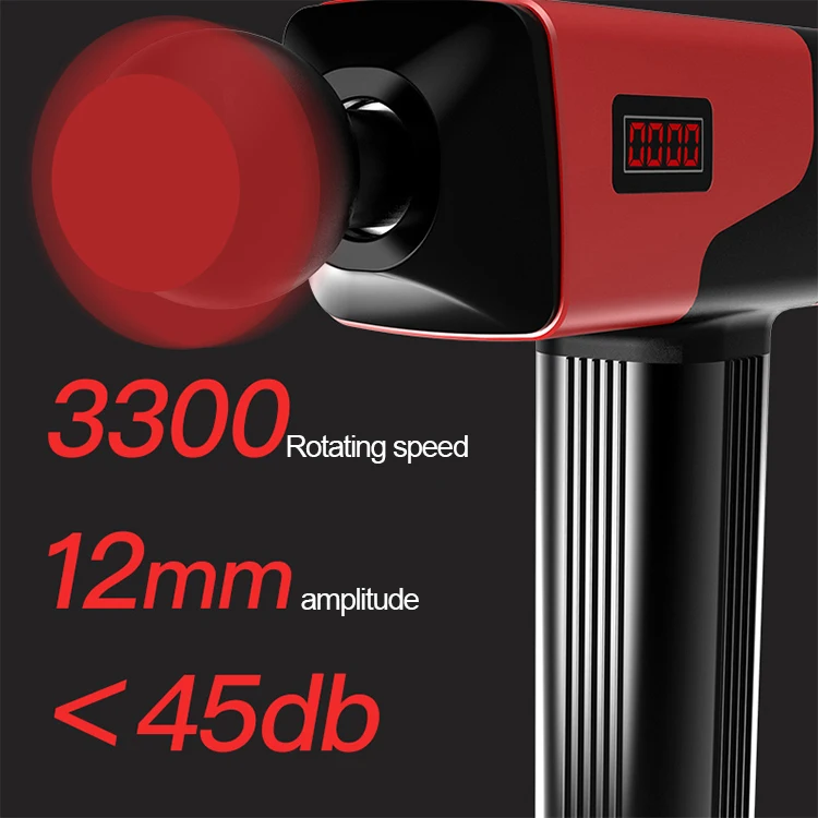 New Design Cordless Deep Muscle Tissue Vibration Massage Gun