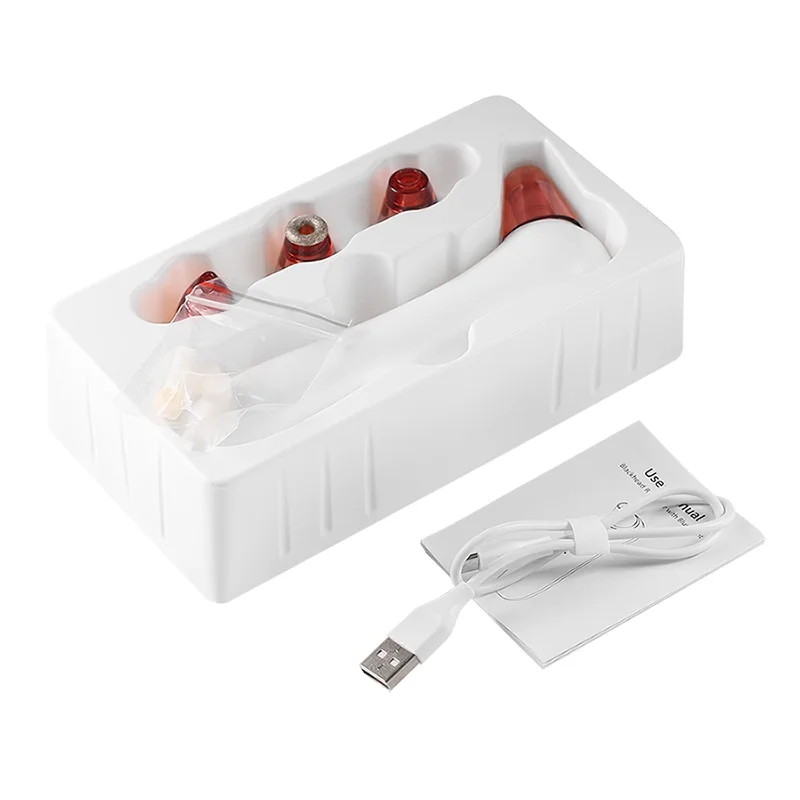 4 в 1 зонды для лечения прыщей, популяный уход за кожей лица комплект черных точек полоски для радиочастотный массажер для ног для удаления омертвевшей кожи инструмент для поры для очистки