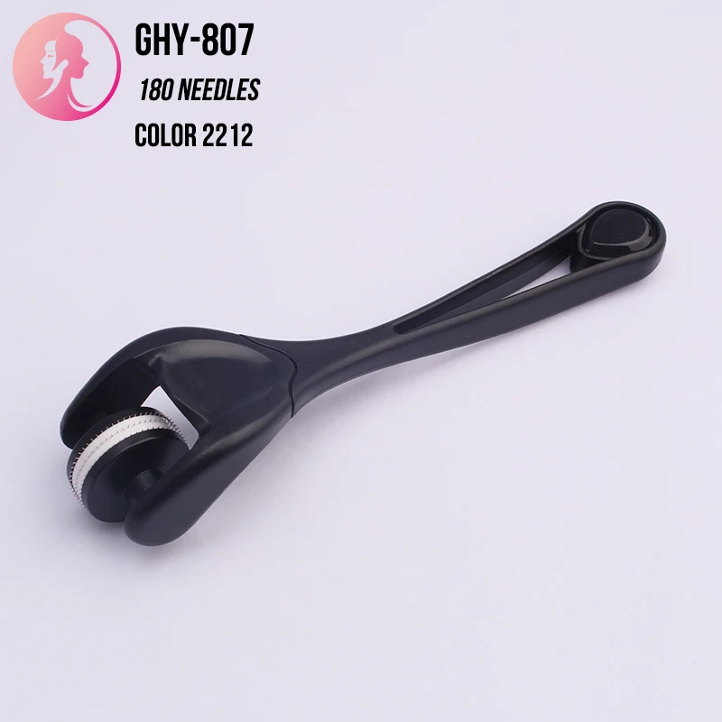 Customization 180 needles microneedle roller eye derma roller titanium  Microneedling Roller