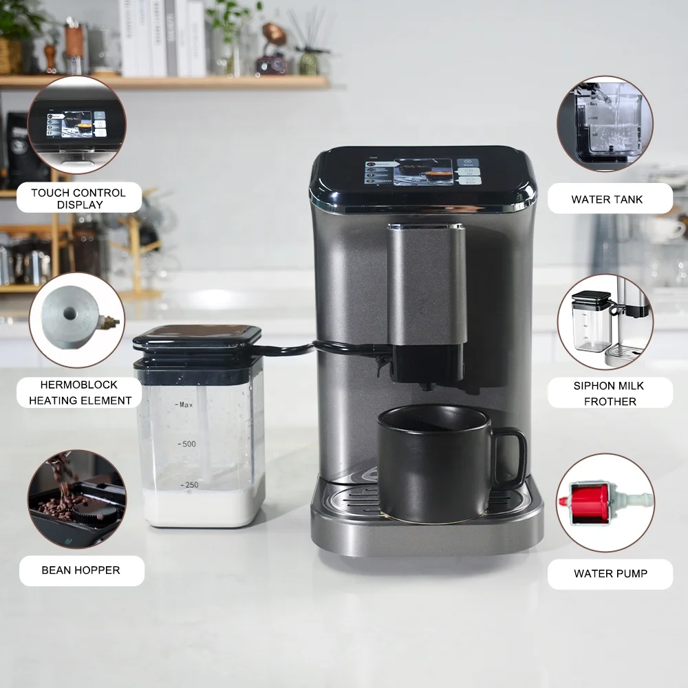 Original Smart Home Automatic Espresso Maker Coffee Machine With Grinder Ready For Exports