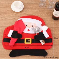 Hot Spot Christmas Gifts Santa Snowman Placemat Double Layer Table Mat White With Napkin