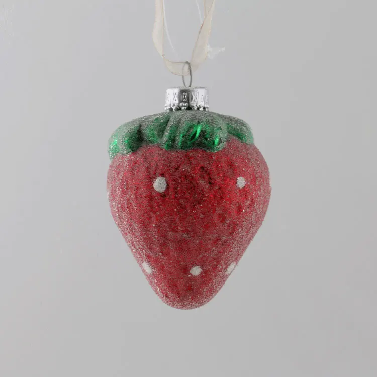 new arrivals Wholesale Grape hand blown glass baubles Christmas ornament 3D hanging decoration