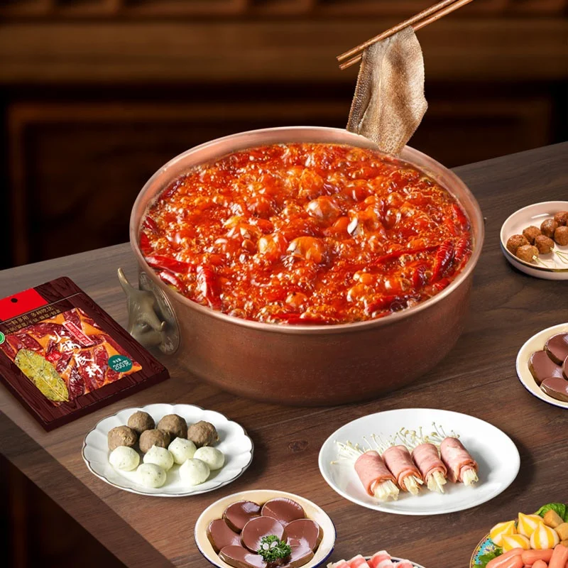 200 г халяльного китайского вкуса пряный говяжий сало приправа для соуса жаркое острый соус горшок приправы основа супа