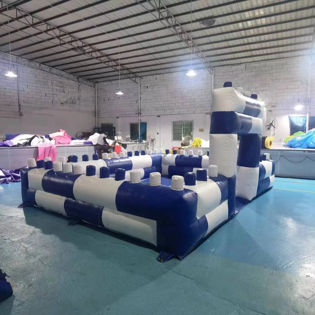 2024 hot sale inflatable le go sport game with 0.55mm PVC PLATO tarpaulin best quality