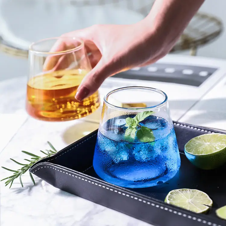 Custom Handmade Borosilicate Wine Tea Water Beer Coffee Mugs Glass Cup