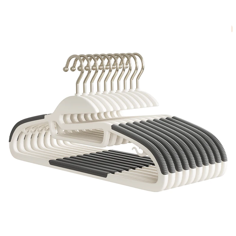 Wholesale Plastic Non-slip Saving Space Household Hangers Thickened Dry Wet Suit Coat Clothes Hanger Organized Storage Hanger