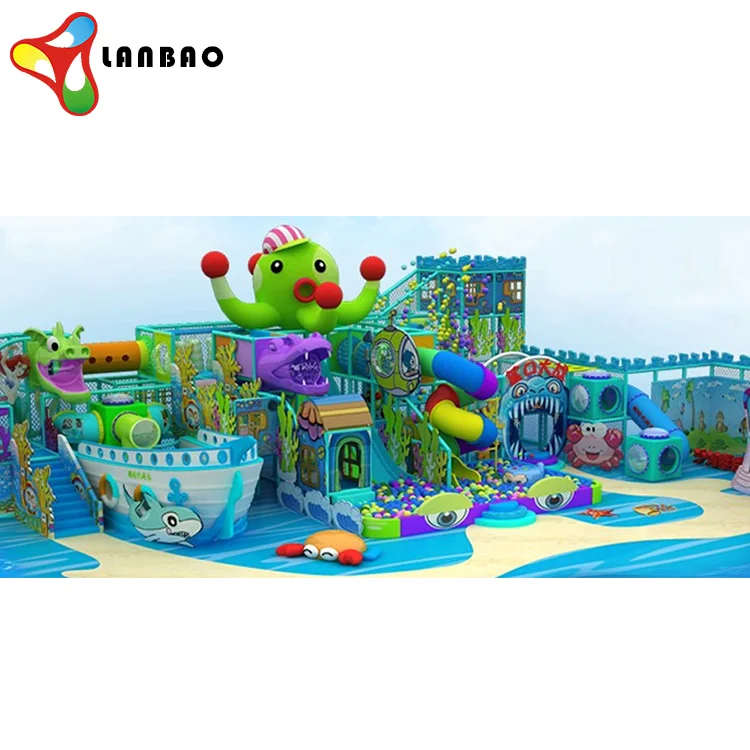 Ocean Series Children Slide Playground Preschool Kids Game Indoor Playground Equipment children