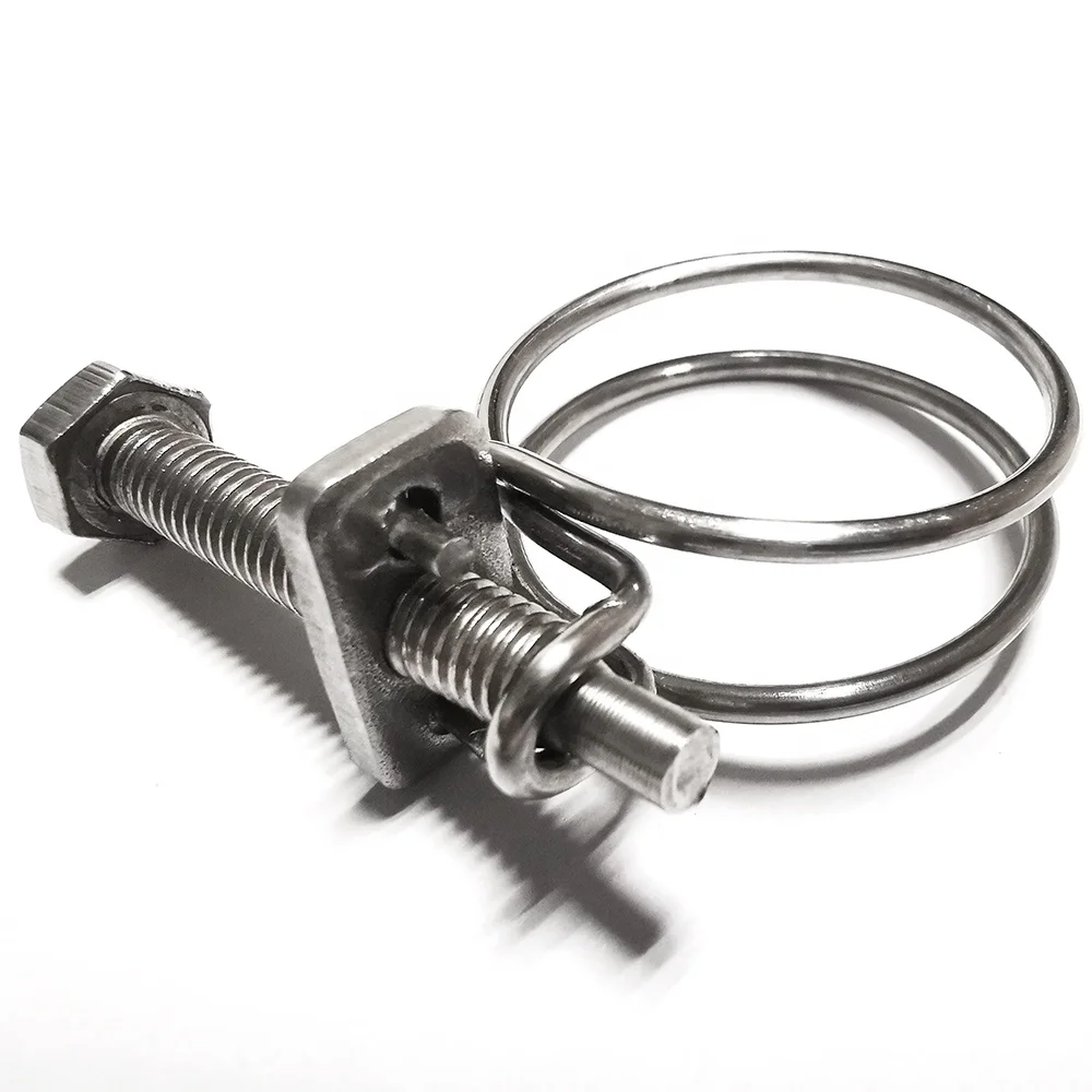 Manufacturers supply Customized  high strength Pipe Clamp, Worm Gear Clamp Double Wire Water Hose Clamp