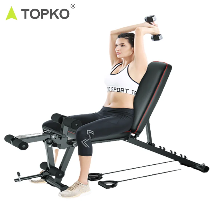TOPKO Steel Dumbbell Bench for Strength Training Home Multi Gym Equipment for home exercise