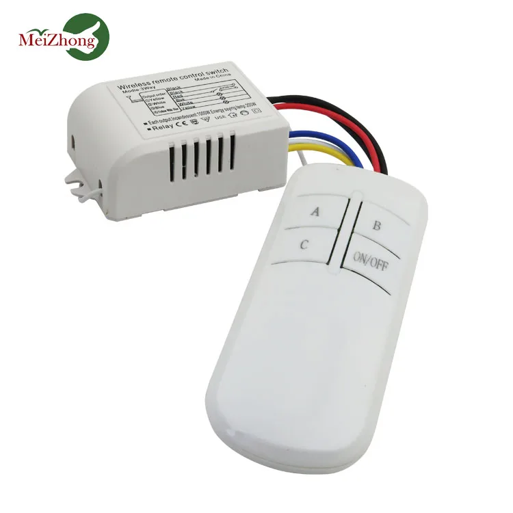 Трехсторонний четырехсекционный беспроводной бытовой выключатель света с дистанционным управлением Интеллектуальный сегментный модуль 220 В дистанционное управление светодиодным освещением
